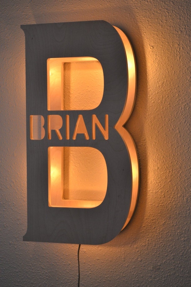 Personalized Name Light Marquee Lights Kids Bedroom Lamp