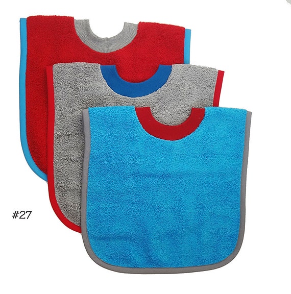 Pullover Baby to Toddler Bibs Set of Three by ampmcreationstoo