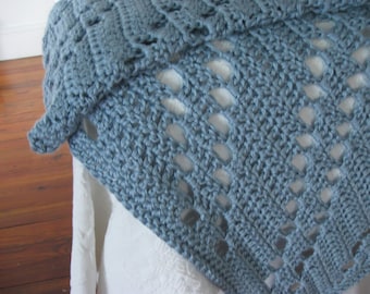 Afghan Crochet Afghan - Crocheted Afghan, Crochet Blanket, Crocheted Blanket, Hand Crochet Afghans, Warm Blanket, Soft Blanket,Bulky Blanket