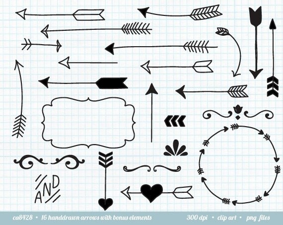 Download Arrow Clip Art Tribal Arrow Arrow Clipart Chalkboard Style