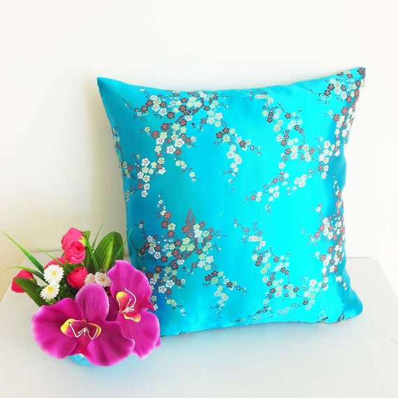 Cushion Cover Bright Turquoise Blue by SofaCushionCovers on Etsy