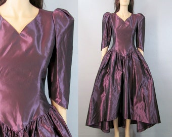 Vintage 80's PROM Dress Medium Vintage Prom Dress Purple Prom Dress 80 ...