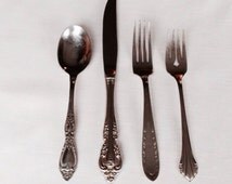 settings silverware/  serving for place utensils 4 12 & piece pc 52 utensils serving skeleton
