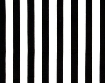 FABRIC-Black and White Striped Fabric by the Yard-Quilt Fabric-Apparel Fabric-Home Decor Fabric-Fat Quarter-Craft Fabric-Fat Quarters