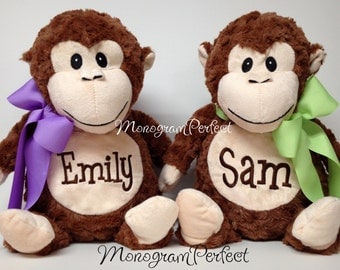 Personalized 16" Plush Monkey Stuffed Animal