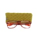SALE - 50% OFF. Olive Green Glasses Case. Green Reading Glasses Case. Eyeglasses or Sunglasses Holder. Knit Glasses Case.