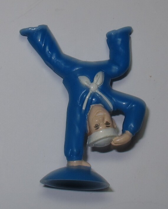cracker jack mascot pvc figure with suction cup