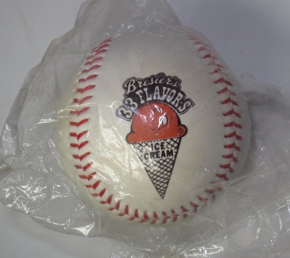 vintage breslers 33 flavors ice cream promotional baseball