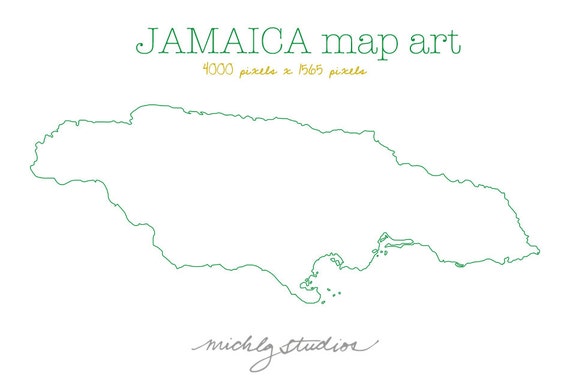 clipart map of jamaica - photo #17