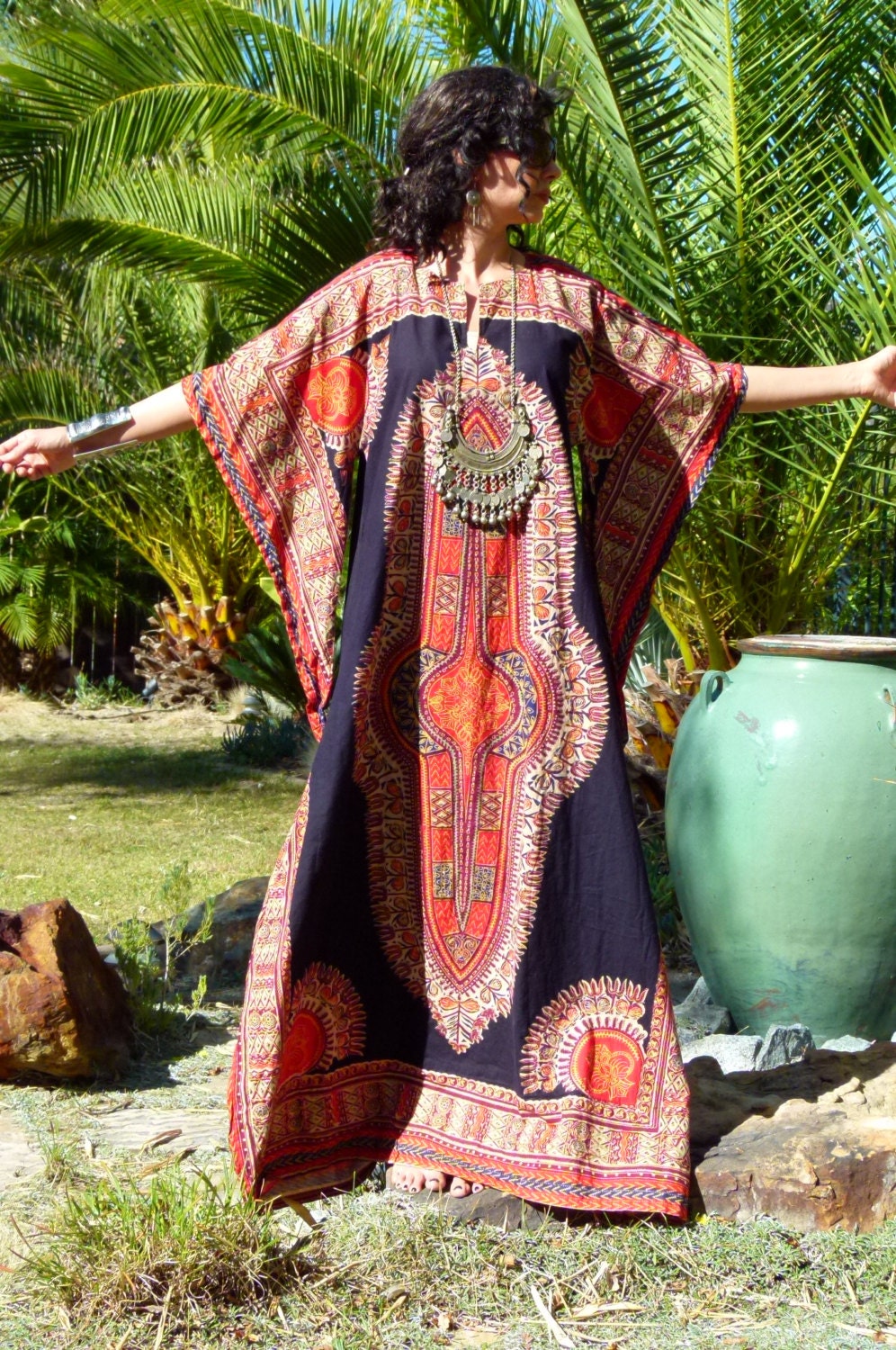 OSFM 70s Pakistan Goddess gypsy tribal ethnic hippie dashiki