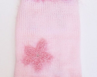 Pink dog sweater pink dog clothes small dog clothing xxxs xxs xs dog clothes s m l xl dog clothes small medium large dog clothes