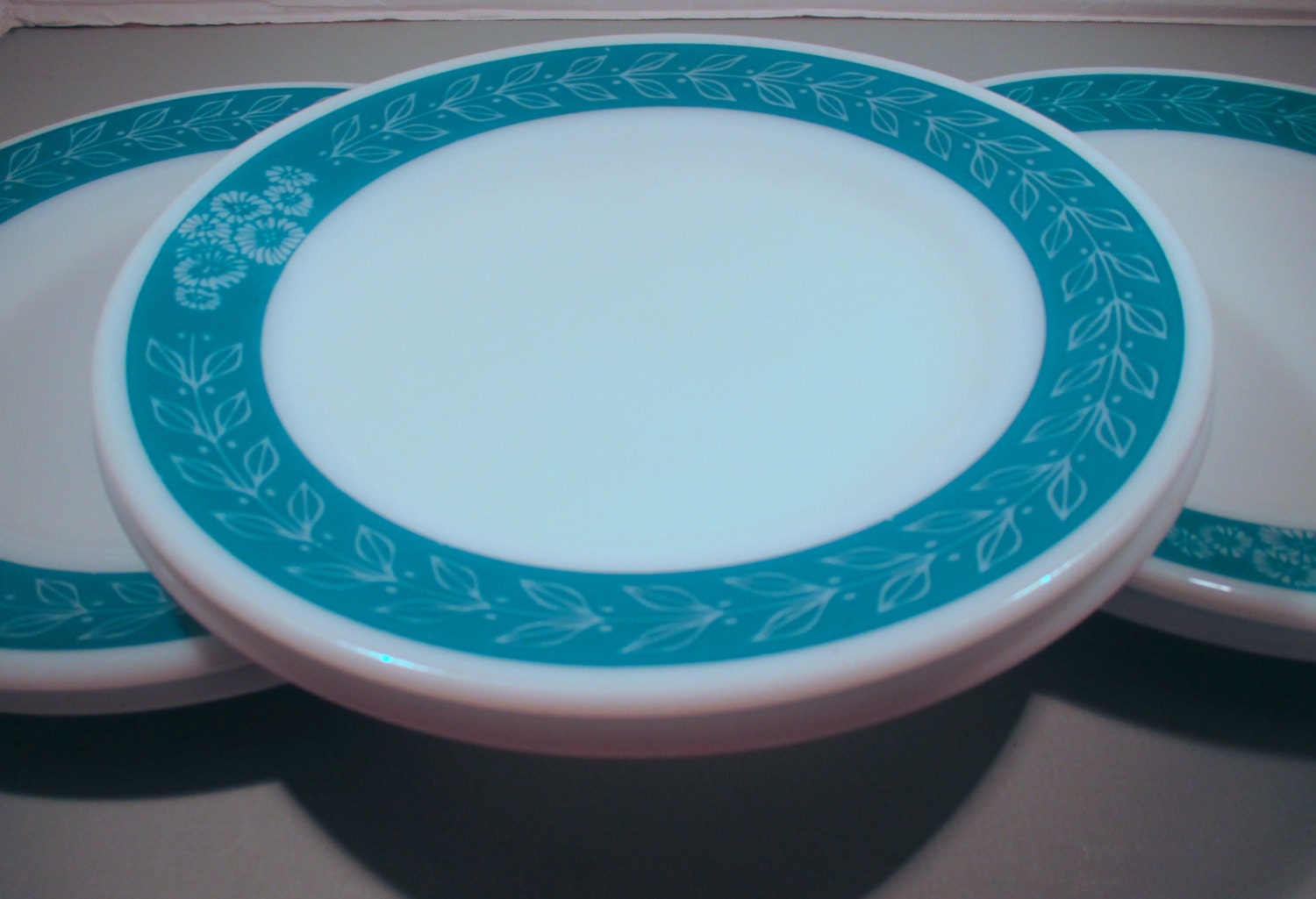 Pyrex Corning Decor Tableware Dinner Ware Blue Laurel Autumn