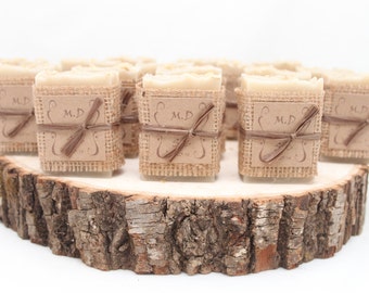50 Bridal Shower Soap Favors ~ Handcrafted ~ Custom Favours ~ Wedding Favors ~ Baby Shower ~ Rustic Favors