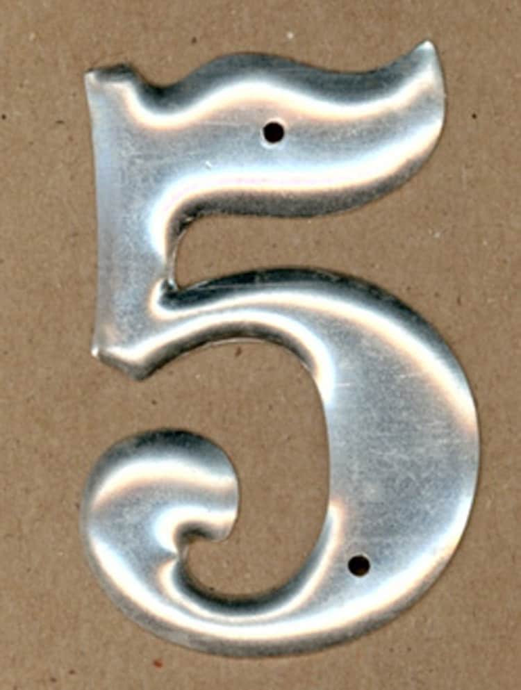 Vintage Metal Numbers 35
