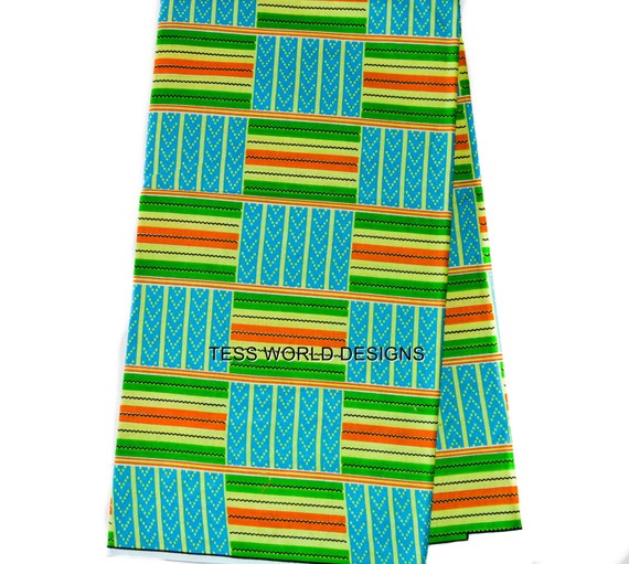 Items similar to Kente fabric by the yard/ Supreme Wax Holland Kente ...