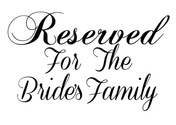 Reserved The Bride Of 53