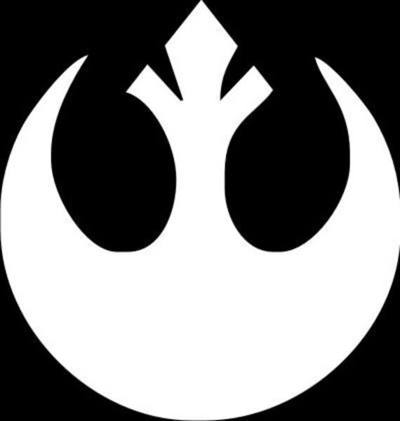 Star Wars Rebel Alliance Insignia Car Window Decal by PawwPrintss