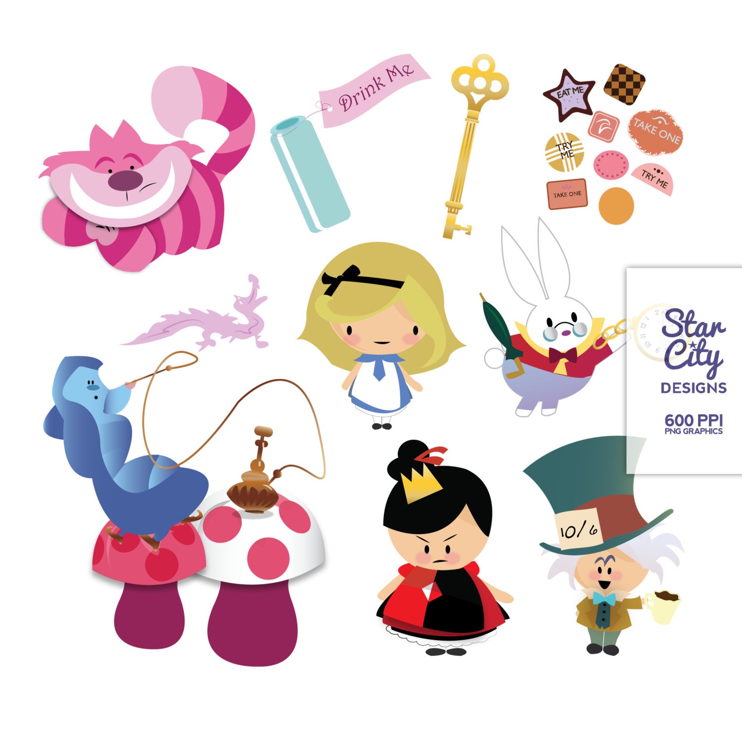 clipart alice in wonderland characters - photo #39