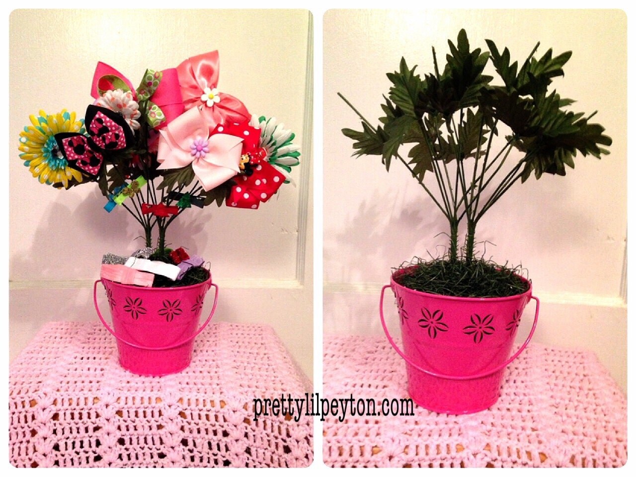 Flower Pot Hair Accessory Holder You Choose Your Color
