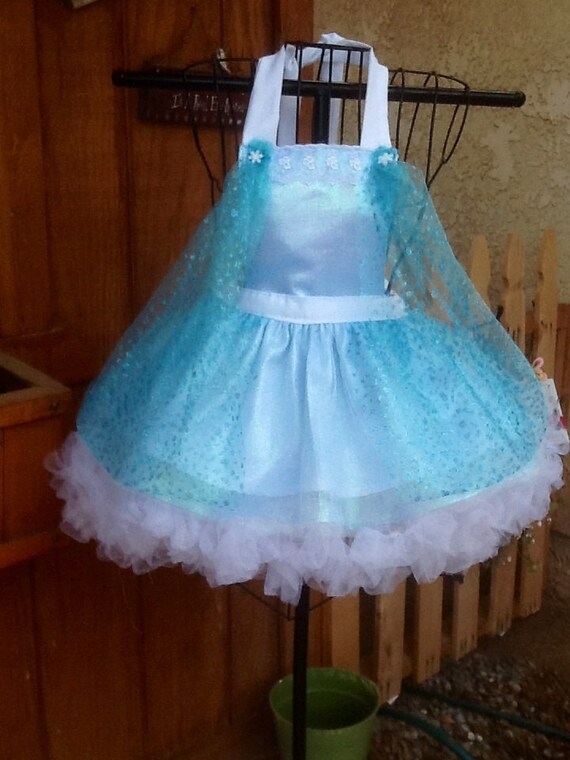 Ice queen princess child's Apron