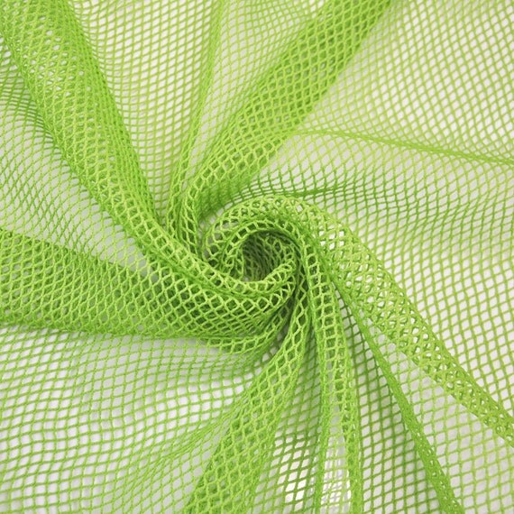 Dazzling Special Green Fish Net Fabric Fish Net Mesh Fabric by