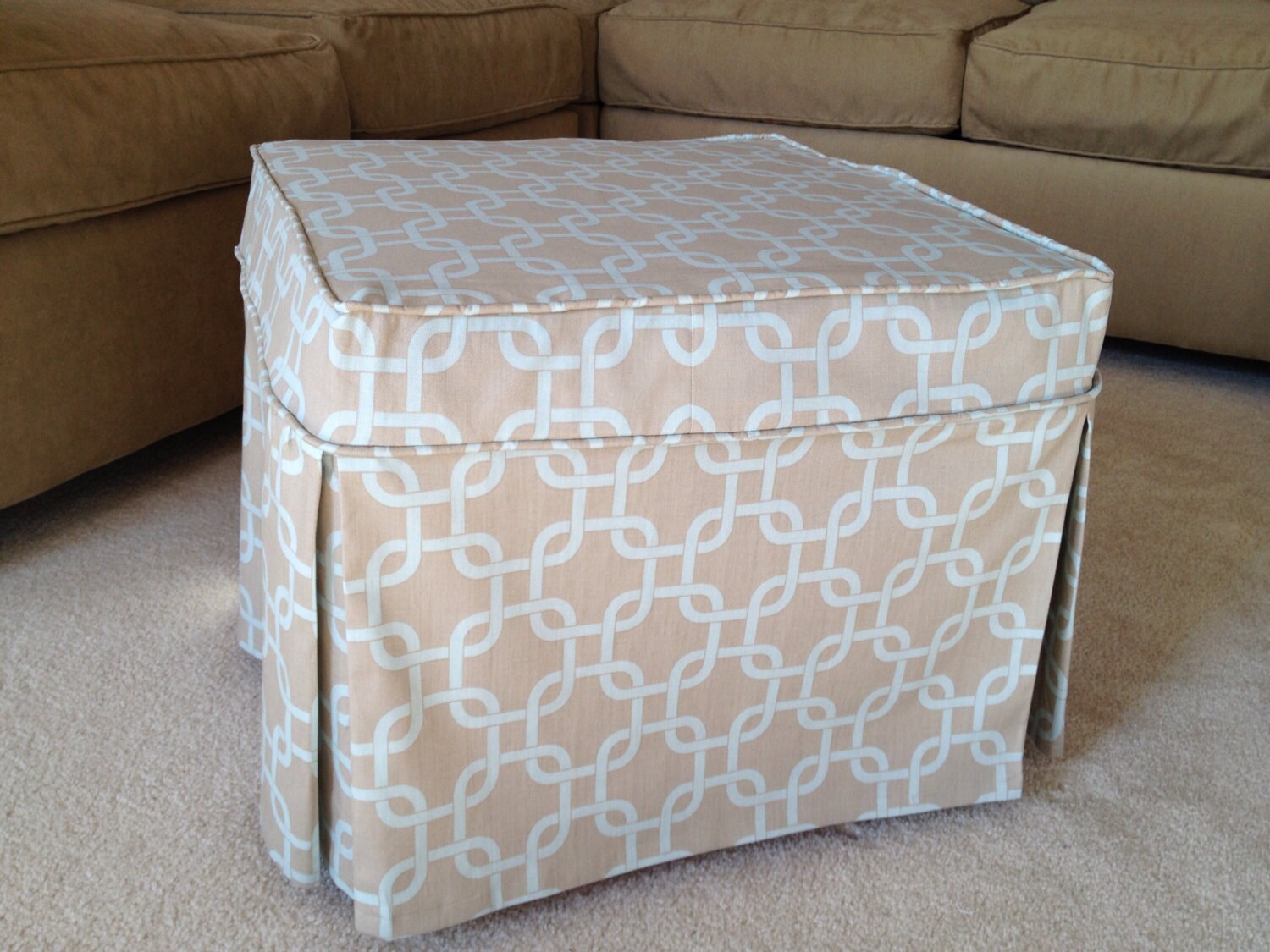Ottoman slipcover