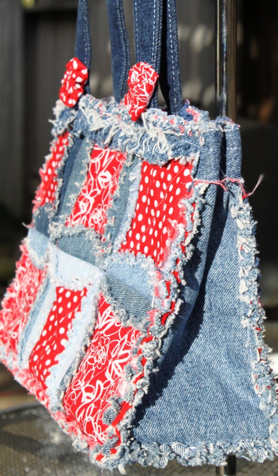 PDF DOWNLOAD Purse Pattern Denim Circle Rag Bag made with Recycled ...