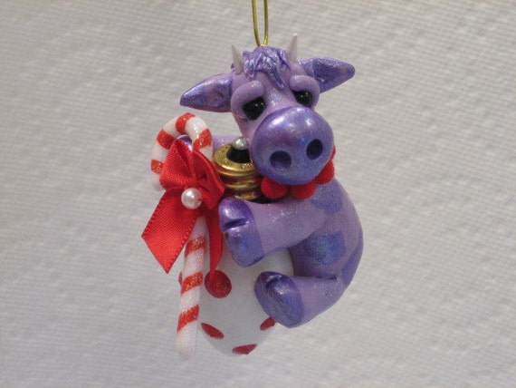 purple cow christmas ornament purple cow christmas ornament
