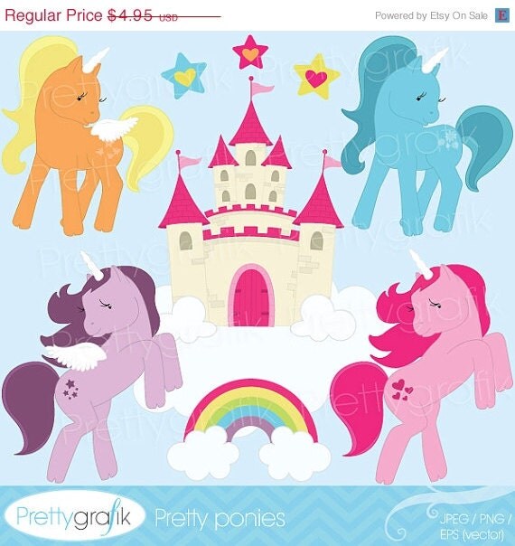 40% OFF SALE pony clipart commercial use, vector graphics, digital clip art, digital images - CL514 Il_570xn