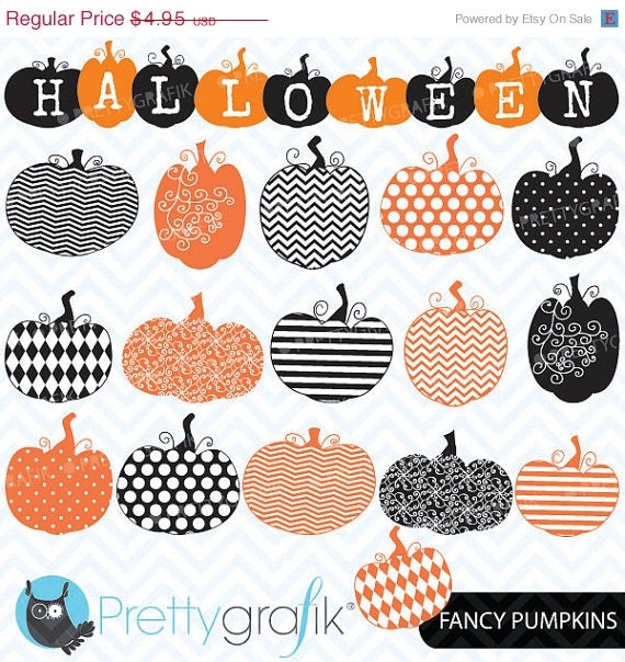 80% OFF SALE pumpkin jack o lantern clipart, commercial use, vector graphics, digital clip art, digital images - CL565 Il_570xn