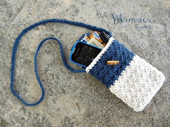 Crochet purse cross body bag cell phone purse shoulder