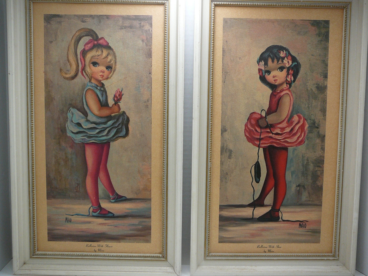 Maio Big Eye Prints Ballerinas set 1950s-1960 Wall Art