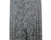 Decorative Wall Panel Floral Bird Hand Carved Door for Veda Interior