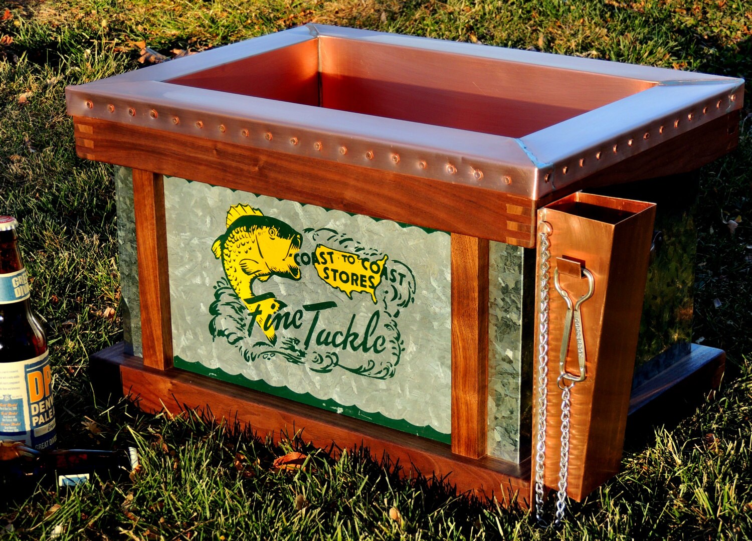 Minnow Bucket Custom Copper Cooler