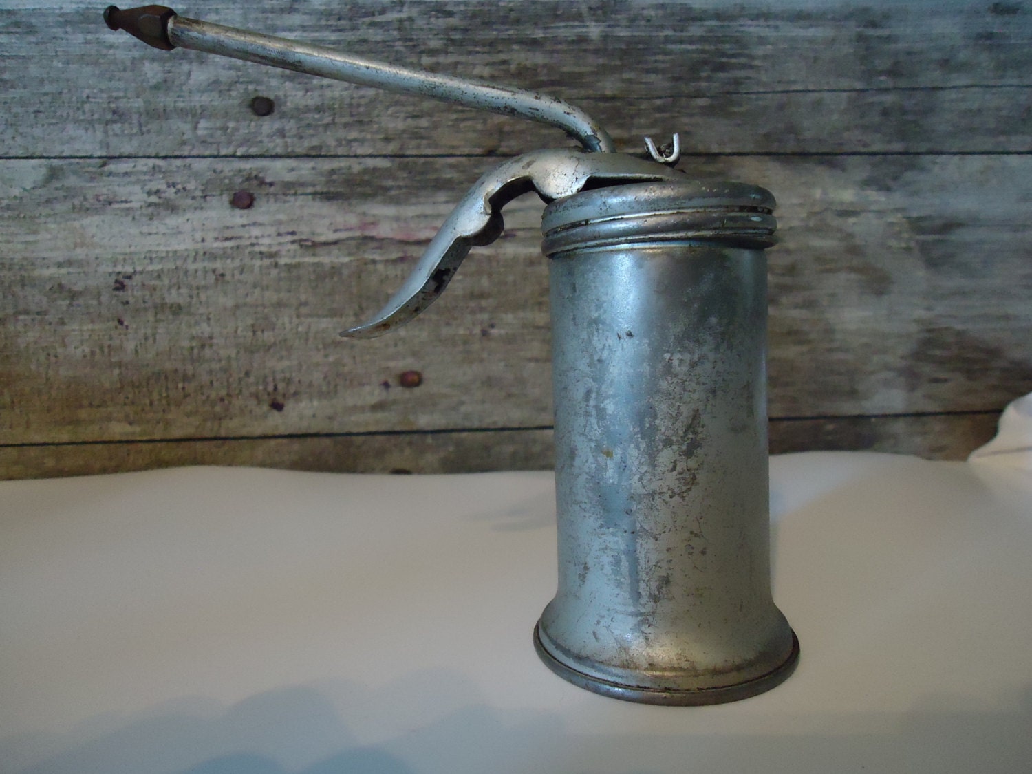 vintage Eagle Oil can with pump made in USA 5oz ON by AVintageFarm