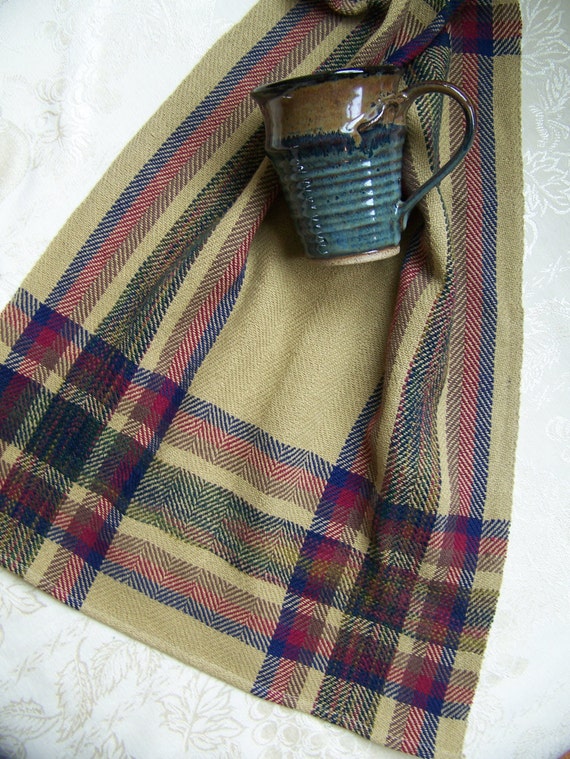 Handwoven Towel large Dish Tea Kitchen Hand by KnitSpinLove