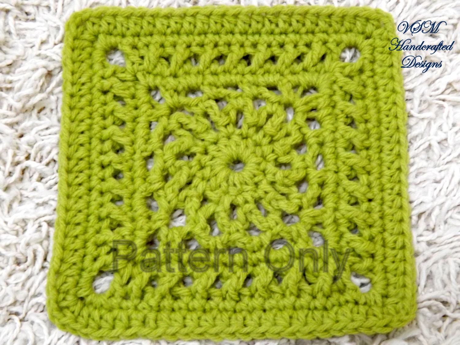 Dahlia Motif Granny Square Crochet Pattern W Color Switch