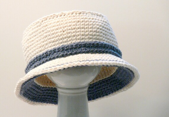 Crochet Pattern Mens Hat Bucket Hat Sun Hat Double