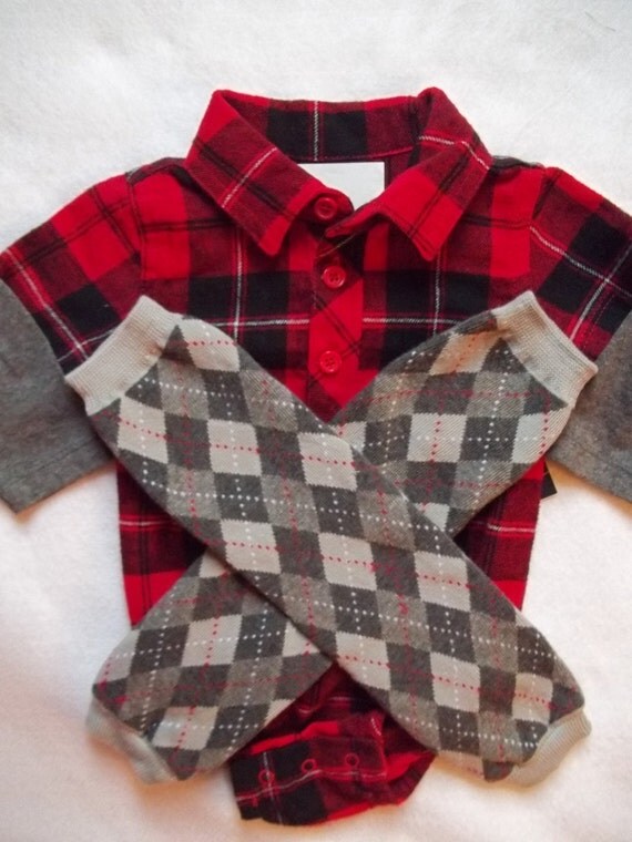 baby boy red flannel shirt