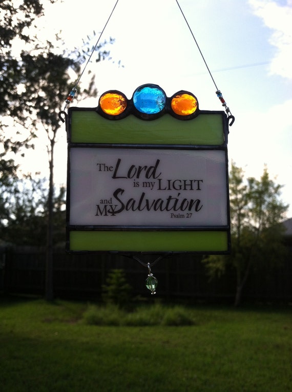 Stained Glass Suncatcher Quote by HappyArtGlass on Etsy