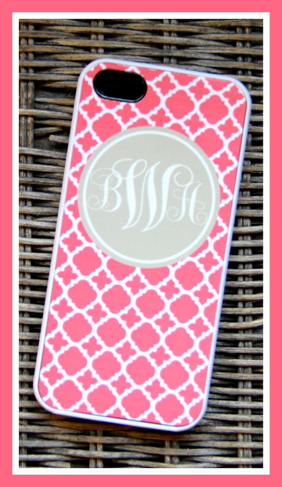 Items similar to Personalized iPhone Case, Monogrammed iPhone Case