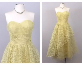 Vintage Yellow Dress