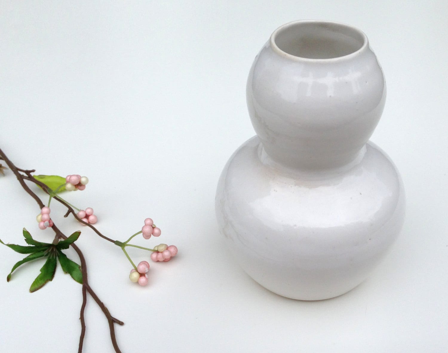 bubble vase white