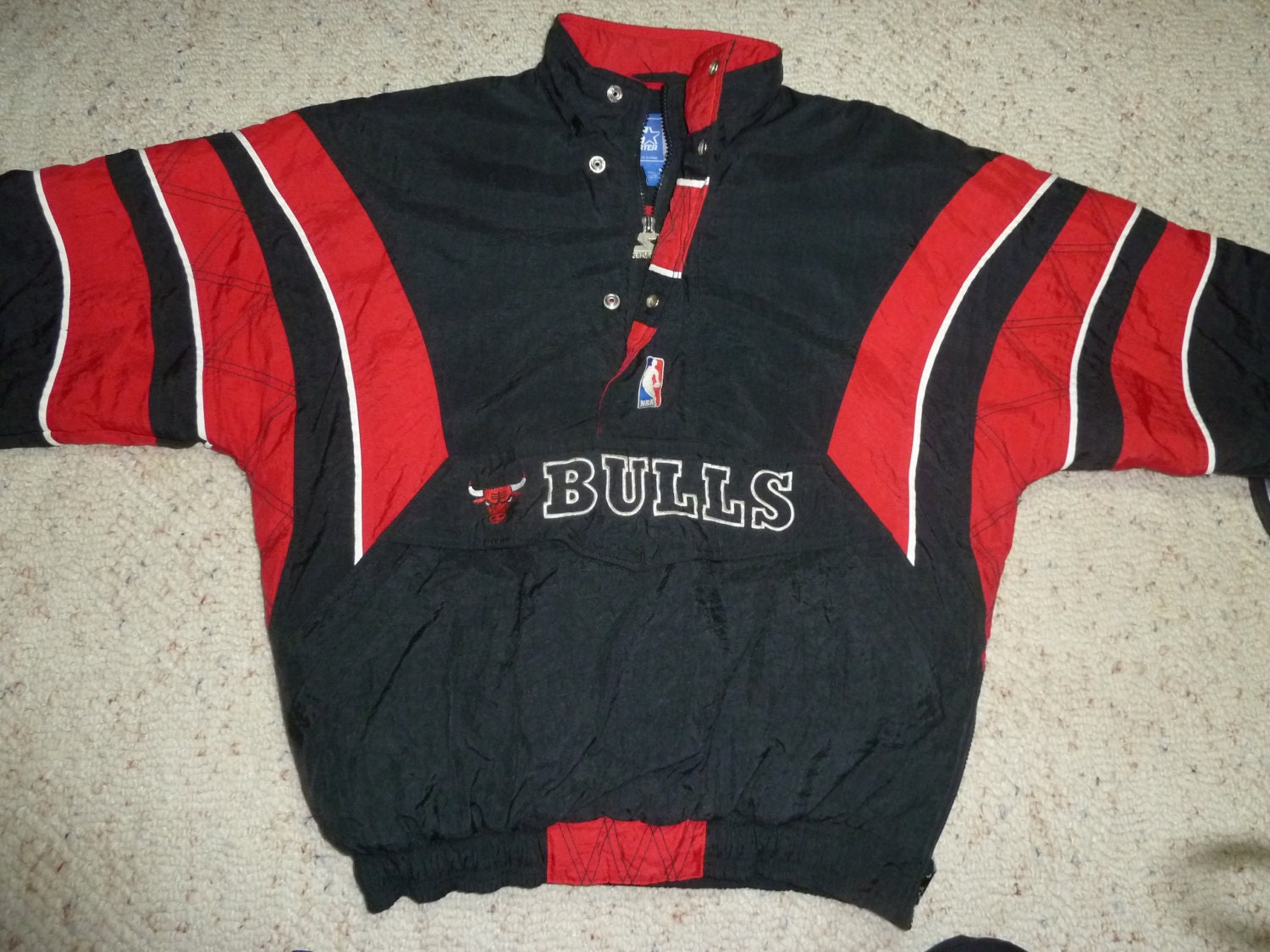 bulls starter jacket pullover