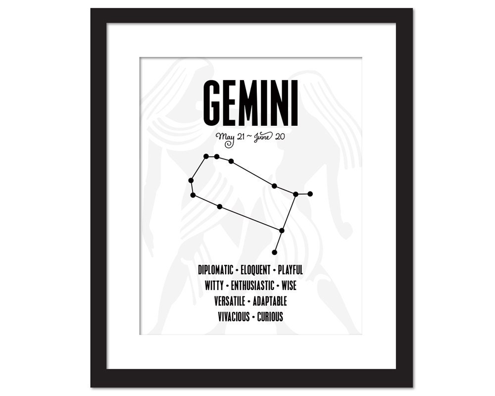 gemini personality character traits by foliocreations on etsy gemini personality character traits by foliocreations on etsy