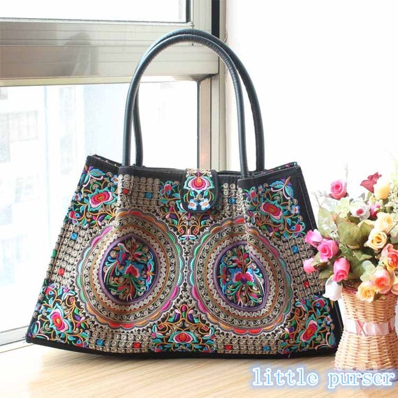 Hand Made bag/ Embroidery Tote Bag/Casual bags/Fashion