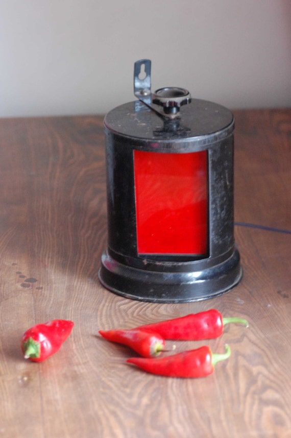 Vintage darkroom red filter lamp Darkroom safe by TallinnVintage