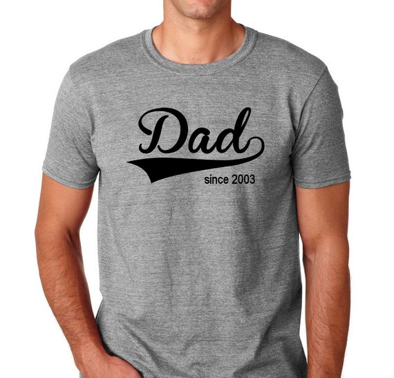 Personalized Dad tshirt with established year