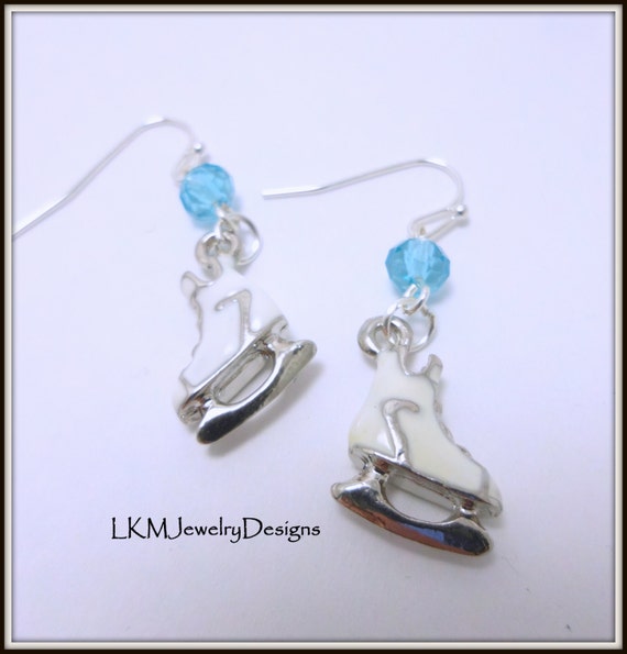 Items similar to Ice Skating Earrings, Figure Skating, IceSkating