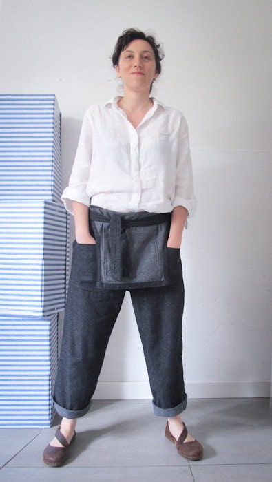 black overalls jeans - made to order